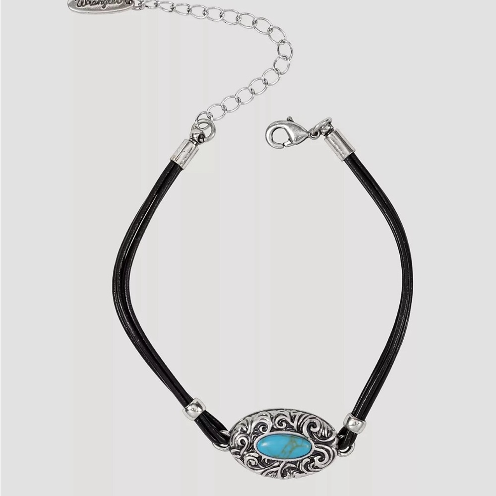 NWOT Wrangler Turquoise Earrings and Bracelet - Picture 3 of 6